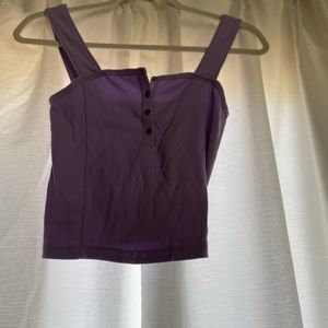 Purple cropped top